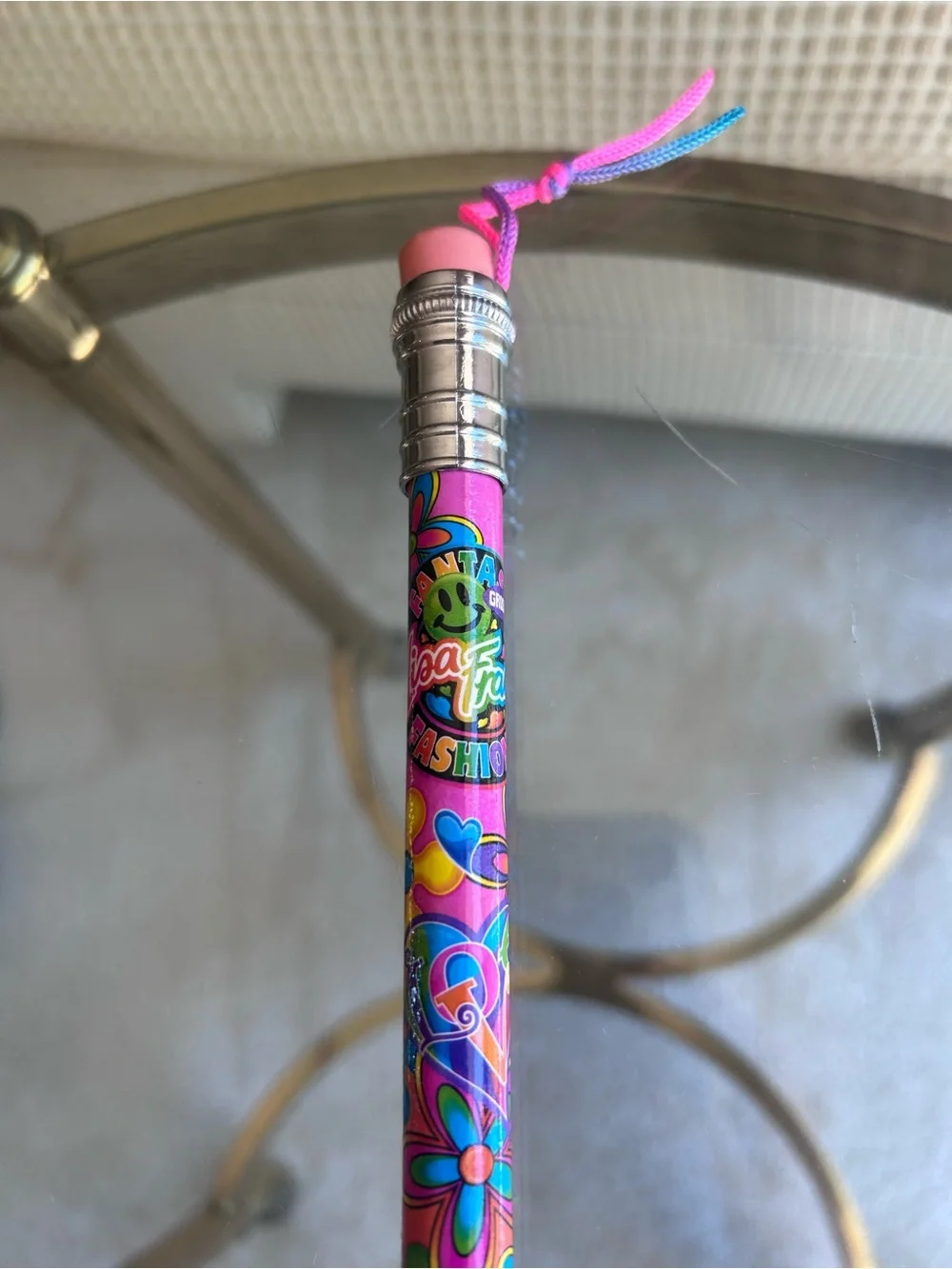 Vintage Lisa Frank Flower Power Jumbo Pencil